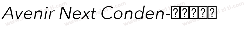 Avenir Next Conden字体转换